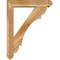 Ekena Millwork Olympic Arts and Crafts Rough Sawn Bracket w/ Offset Brace, Western Red Cedar, 6"W x 28"D x 36"H BKT0604X28X36OLY03RWR - alternate 4